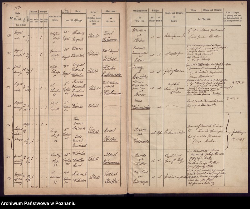 Obraz 16 z jednostki "[Akta urodzeń i chrztów, zgonów, ślubów]"
