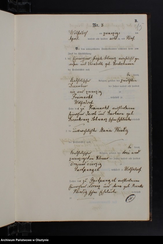 image.from.unit.number "Heiraths-Neben-Register Nr 1 - 28"