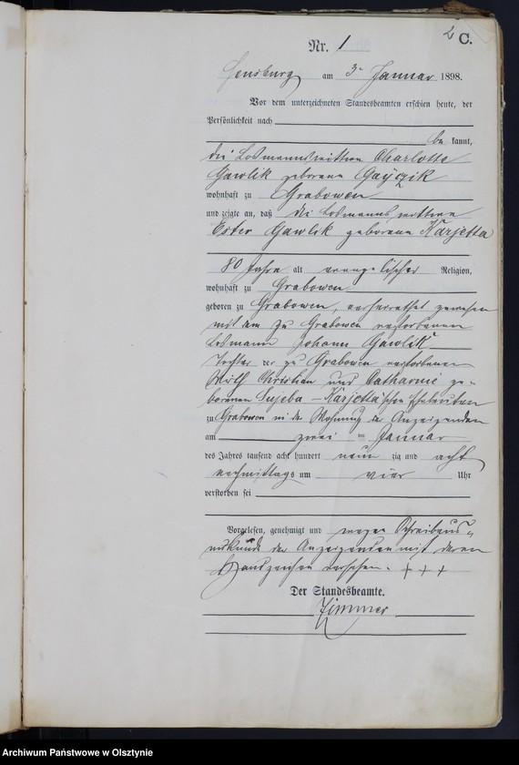 image.from.unit.number "Sterbe-Haupt-Register Nr 1 - 227"