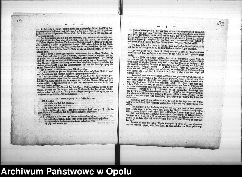Obraz 19 z jednostki "Acta Generalia die Allgemeine Wittwen-Verpflegungs-Anstalt in Berlin, so wie die deshalb erlassenen Verordnungen und Bestimmungen, betreffend. Vol. I de anno 1818"