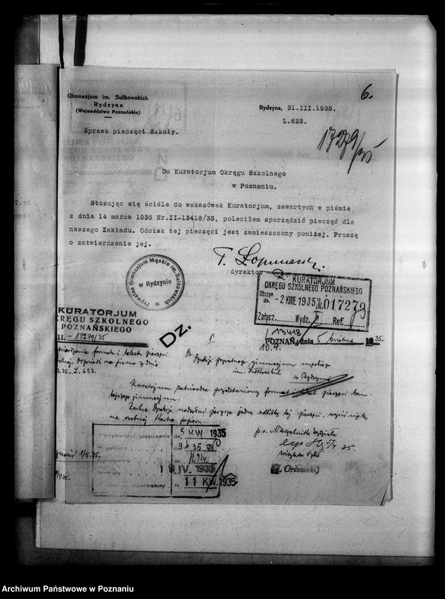 Obraz 9 z jednostki "Prywatne Gimnazjum imienia Sułkowskich- Rydzyna [sprawozdanie z egzaminu dojrzałości wraz z wykazem abiturientów]"