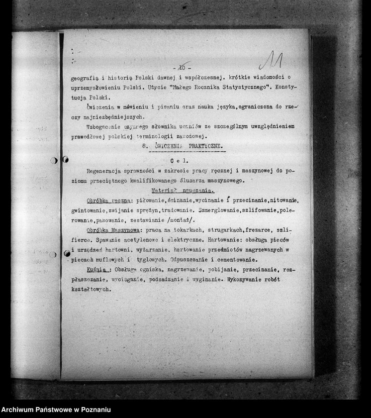 Obraz 14 z jednostki "Programy kursów zawodowych Służby Młodych Obozu Zjednoczenia Narodowego"