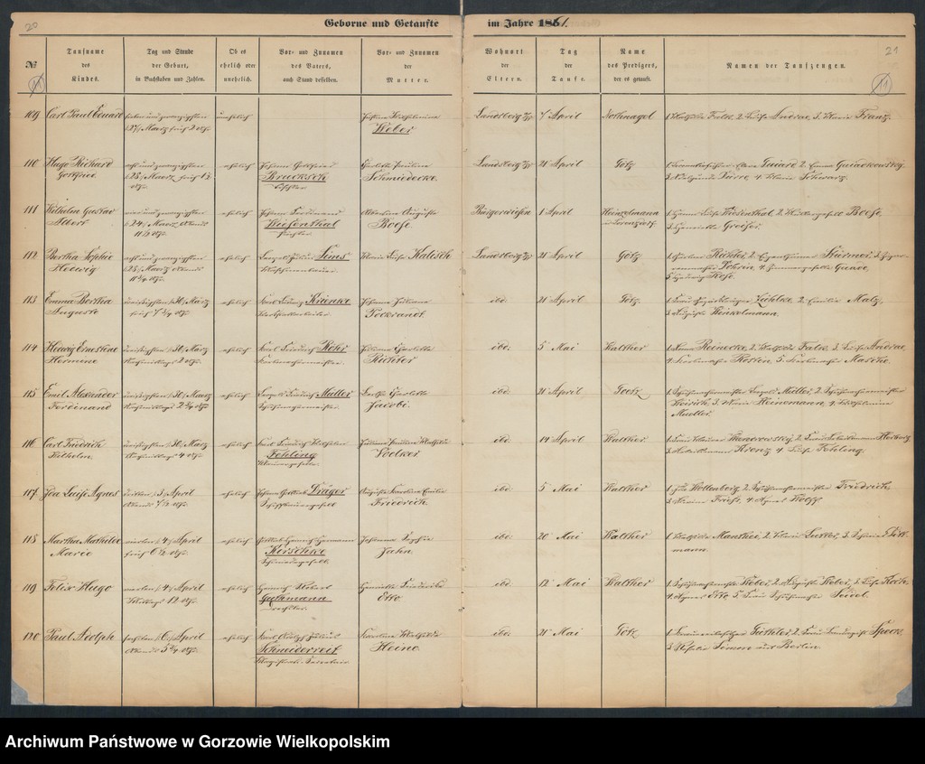image.from.unit.number "Duplikate der Hauptkirche zu Landsberg an der Warthe (zawiera też księgę zgonów Konkordien Kirche mit der reformirten und Militair Gemeinde z 1861 r.)"
