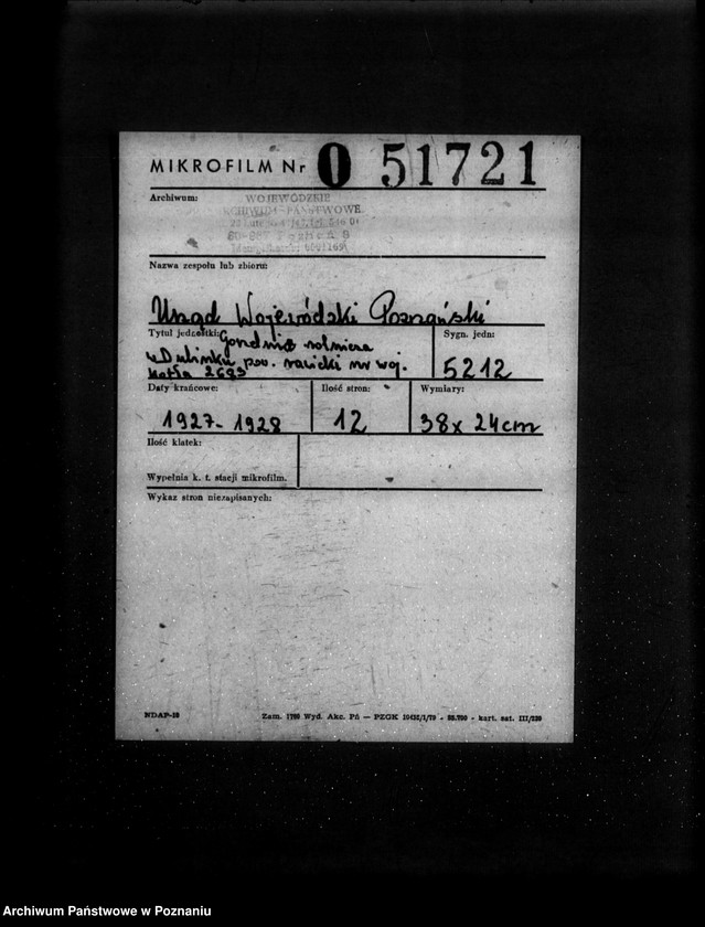 image.from.unit.number "Gorzelnia rolnicza w Dubinku powiat rawicki nr woj. kotła 2683"