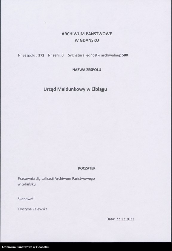 image.from.unit.number "Karty meldunkowe: Marienfeld - Markowz"