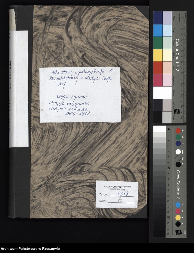 image.from.unit.number "Księga zgonów miejscowości Medynia Głogowska i Medynia Łańcucka"