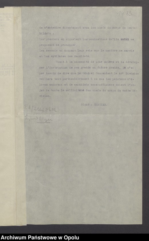 image.from.unit.number "Sorties /Korespondencja własna wychodząca, pisma, zarządzenia, potwierdzenia telefoniczne/ 1.02.-13.04.1921"