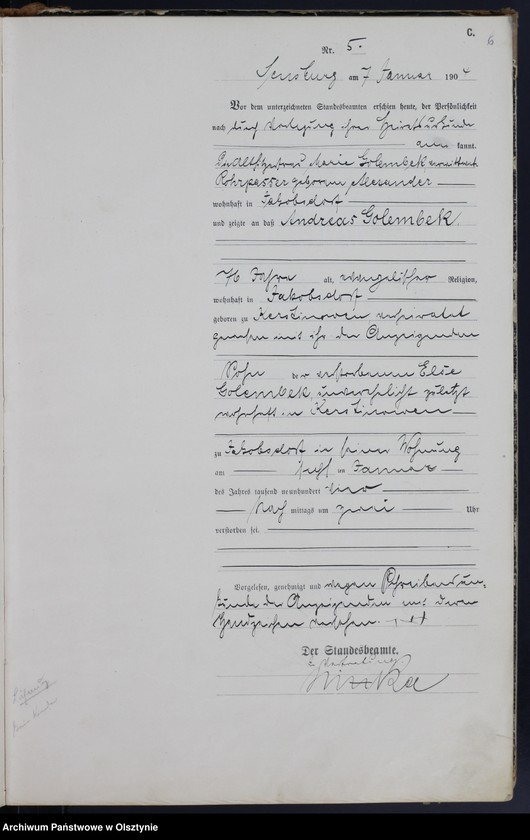 image.from.unit.number "Sterbe-Haupt-Register Nr 1 - 198"