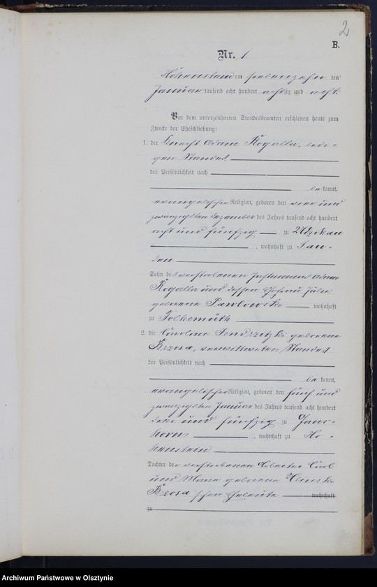 image.from.unit.number "Heiraths-Neben-Register Nr 1 - 23"