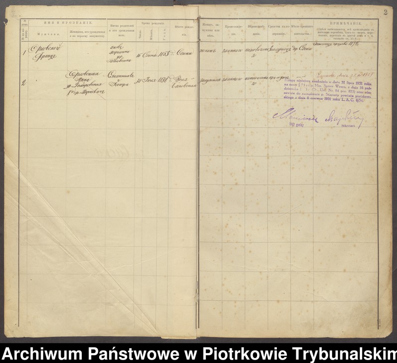 Obraz z jednostki "[Księga ludności stałej gminy Grabica wieś: Syski, Lubonia]"