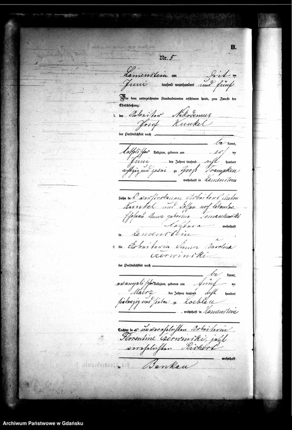 image.from.unit.number "Księga małżeństw"