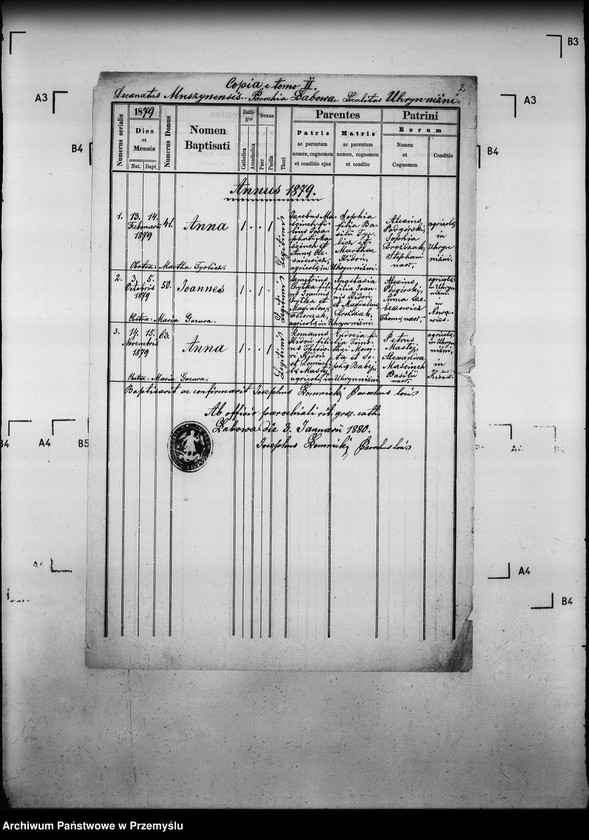 Obraz 6 z jednostki "[Kopie ksiąg metrykalnych parafii Łabowa z filiami Kotów, Łabowiec, Uhryń Niżny (dekanat Muszyna)]"