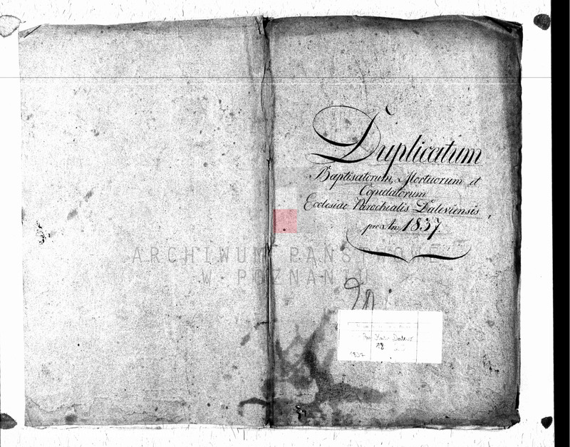 Obraz 1 z jednostki "Liber baptisatorum, copulatorum u. mortuorum"