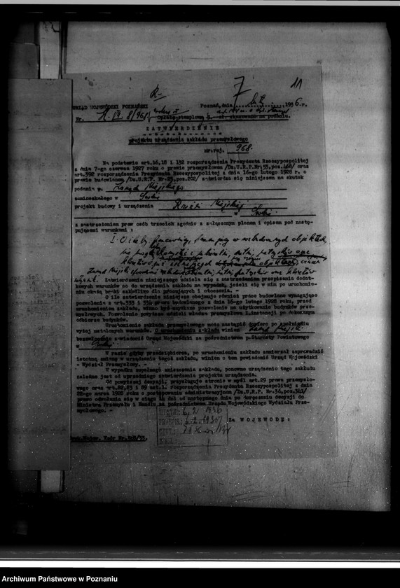 Obraz 15 z jednostki "Zatwierdzenie zakładu przemysłowego /rzeźni Miejskiej/ własność Zarządu Miejskiego w Środzie"