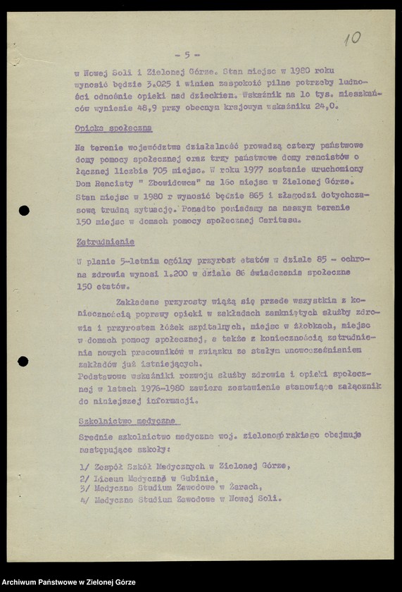 image.from.unit.number "Protokóły z posiedzeń Komisji Zdrowia, Spraw Socjalnych i Ochrony Środowiska Wojewódzkiej Rady Narodowej w Zielonej Górze"