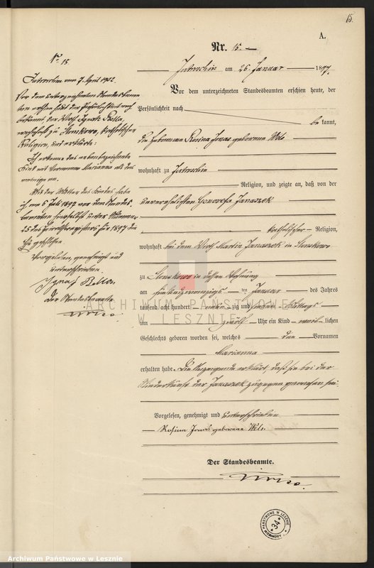 Obraz 18 z jednostki "[Księga urodzeń]"