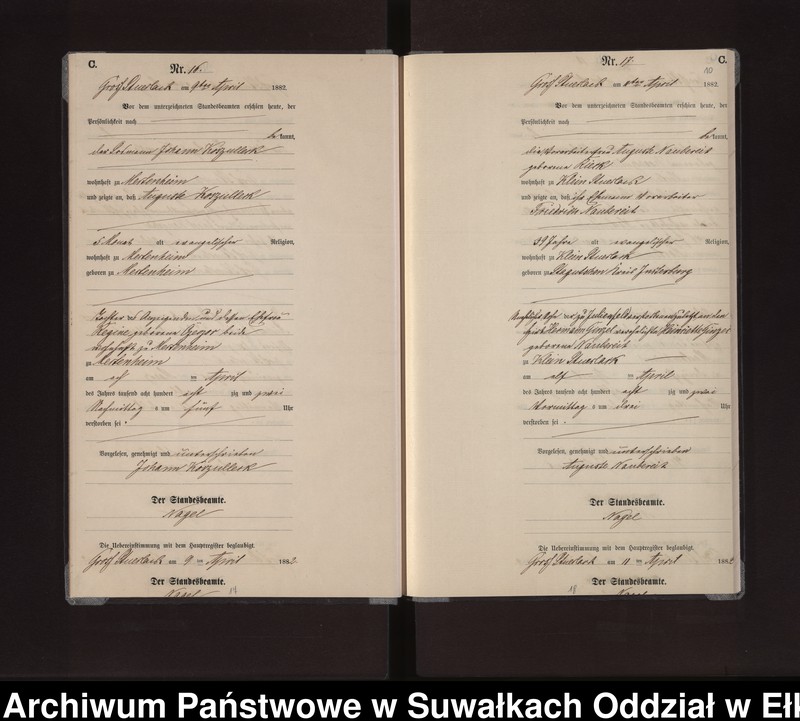 image.from.unit.number "Sterbe-Neben-Register des Preussischen Standes-Amtes Gross Stüerlack Kreis Loetzen"