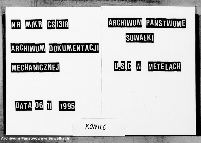 Obraz 17 z jednostki "Dokumenty k aktam o brakosočetavšichsja Metel