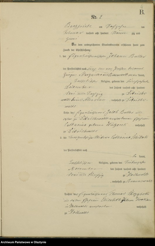 image.from.unit.number "Heiraths-Haupt-Register Nr 1 - 11"