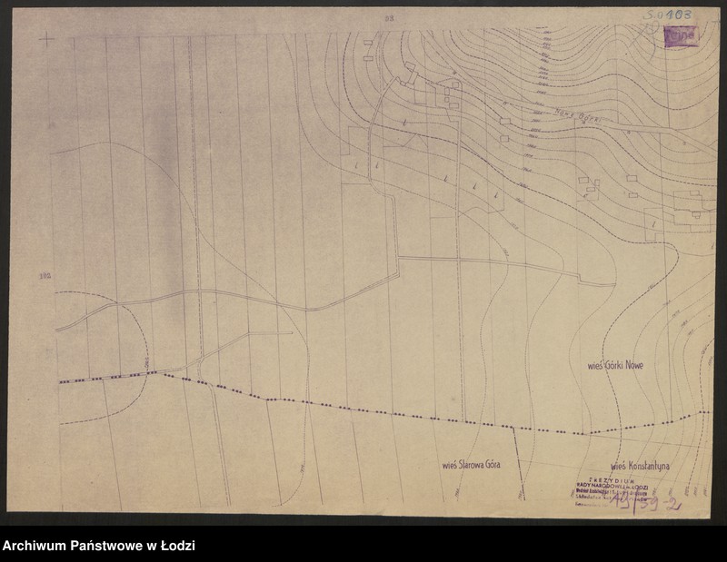 Obraz 2 z jednostki "Plan m. Łodzi 1:2000, odbitki. Sekcja SO 103"