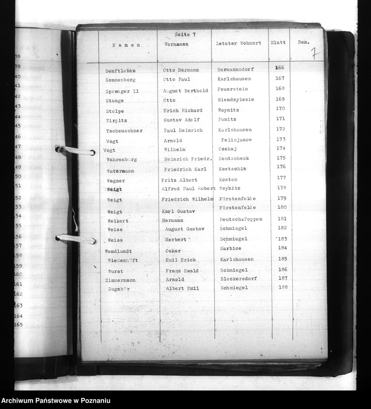 Obraz 11 z jednostki "Wykazy miejscowych Niemców, którzy zginęli w 1939 roku. Kreis Turek"