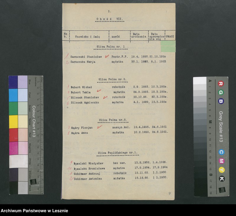 Obraz 4 z jednostki "[Obwód VII - głosuje w Katolickiej Powszechnej Szkole Żeńskiej /listy wyborców/]"
