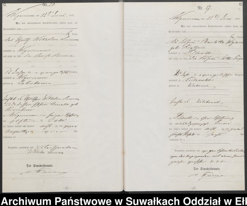 image.from.unit.number "[Sterbe-Haupt-Register des Königlich Preussischen Standes-Amtes Guszianka Kreis Sensburg]"