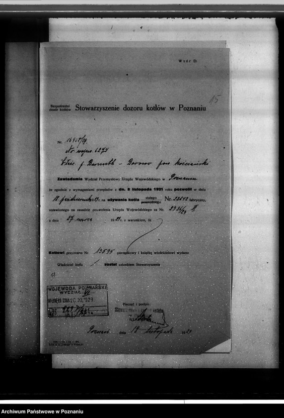 Obraz 19 z jednostki "Fabryka cykorii w Borowie pow. kościański własność O. Bernutha nr woj. kotła 6294"