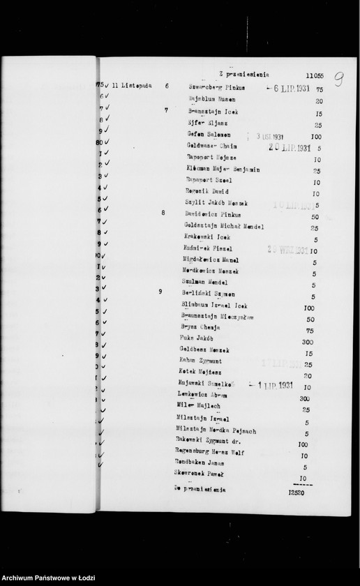 Obraz 13 z jednostki "Rejestr poborczy"