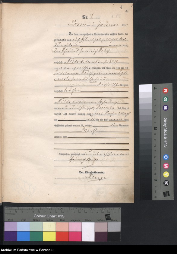 Obraz 3 z jednostki "Księga urodzeń t. I"