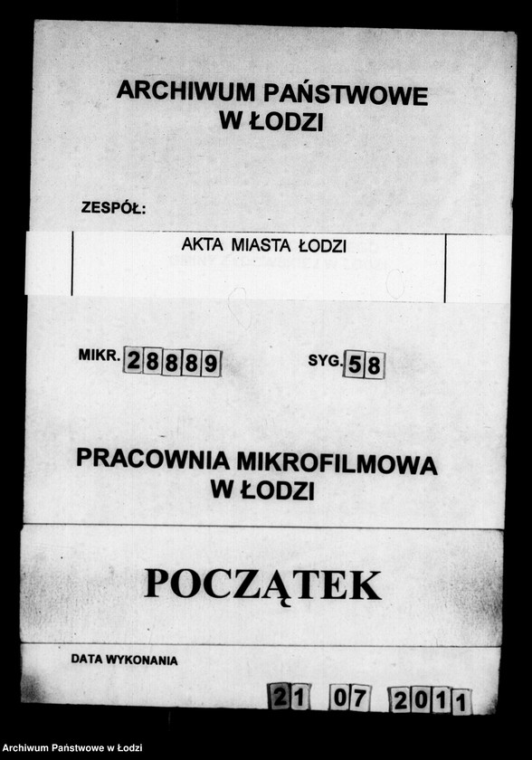Obraz 1 z jednostki "Akta ławnika czynnego osady fabrycznej tyczące się cechu tkackiego"