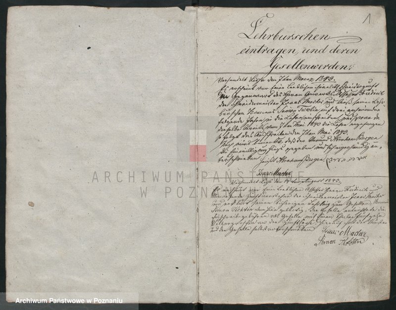 image.from.unit.number "[Protokolarz cechu krawców w Lesznie]. Wpisy uczniów, wyzwolin, rejestry dochodów i rozchodów"