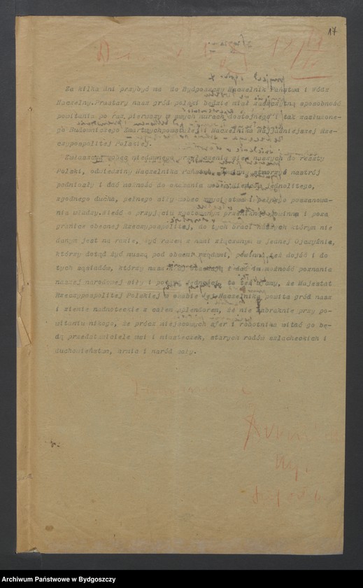 image.from.unit.number "Przyjęcie Naczelnika Państwa [Józefa Piłsudskiego] w Bydgoszczy [w dniach 6. i 7.06.1923 roku]"