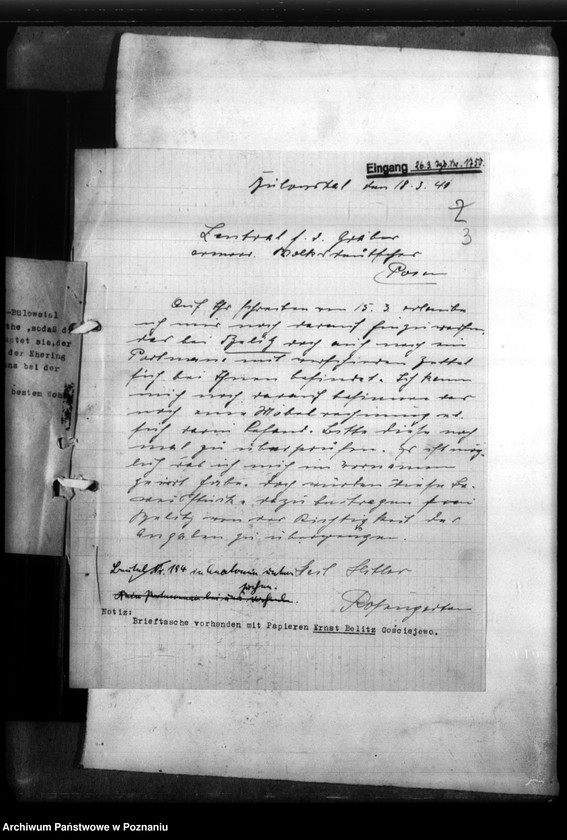 Obraz 7 z jednostki "Ernst Belitz Bülowstal, Kreis Obornik (Oborniki)"