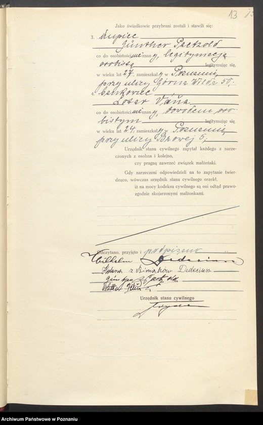 Obraz 15 z jednostki "Księga miejscowa małżeństw tom II [Rejestr główny małżeństw]"
