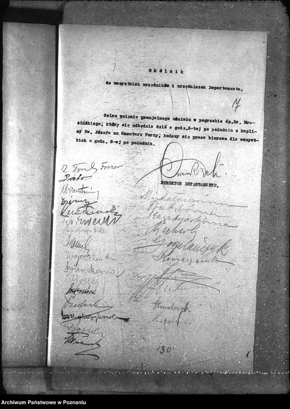 Obraz 11 z jednostki "Okólniki i rozporządzenia wewnętrzne dep."