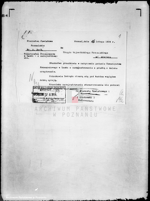 Obraz 5 z jednostki "/Towarzystwo Przemysłowe w Lasku powiat poznański/"