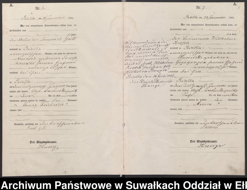image.from.unit.number "Geburts-Haupt-Register des Königlichen Preussischen Standes-Amtes Bialla Kreis Johannisburg"
