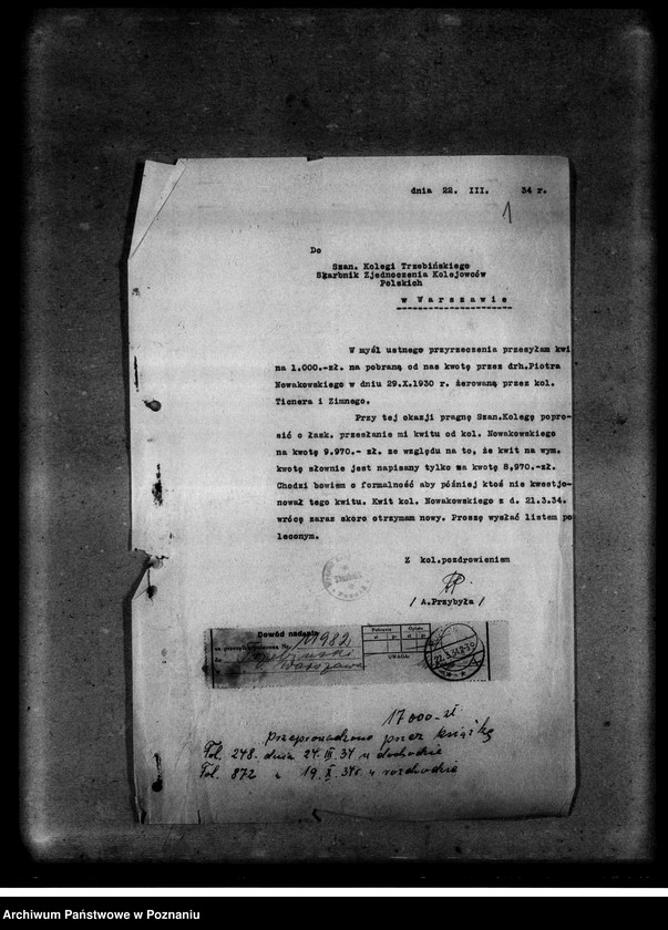 Obraz 5 z jednostki "Sprawy finansowe - weksle bez pokrycia - Nowakowski, Łopuszański"