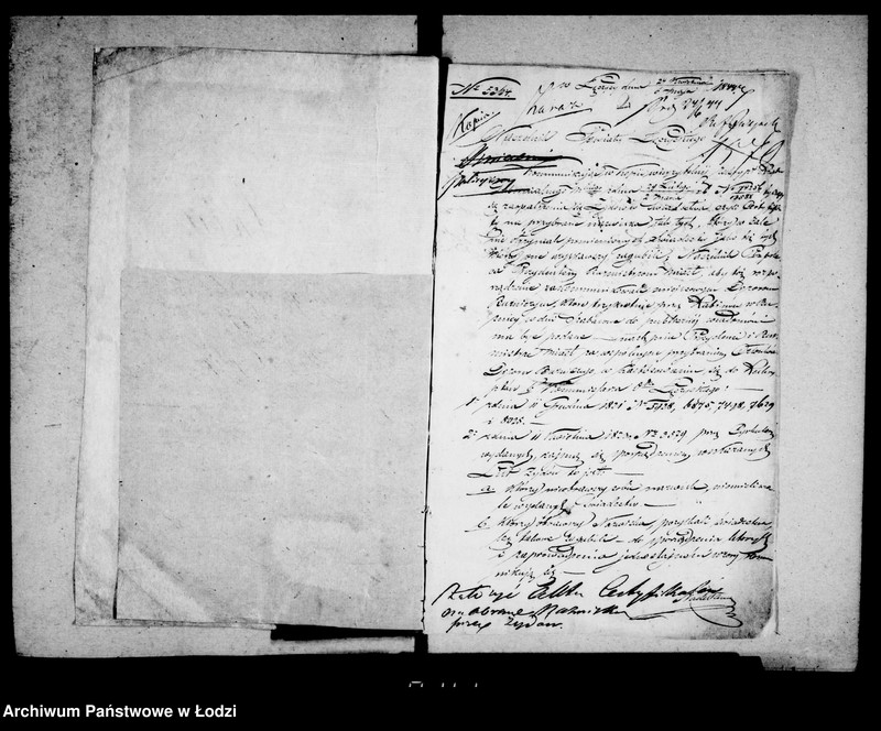 Obraz 7 z jednostki "Akta tyczące się certyfikatów na obranie nazwiska przez Żydów"