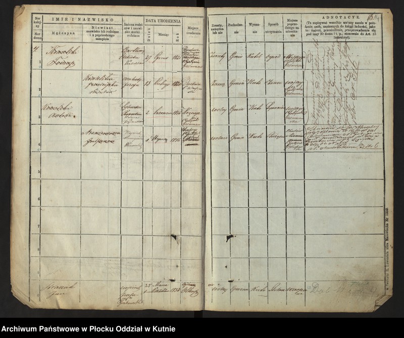 image.from.unit.number "[Księga ludności stałej wsi: Budzyń, Dobrzelin i Marianków]"