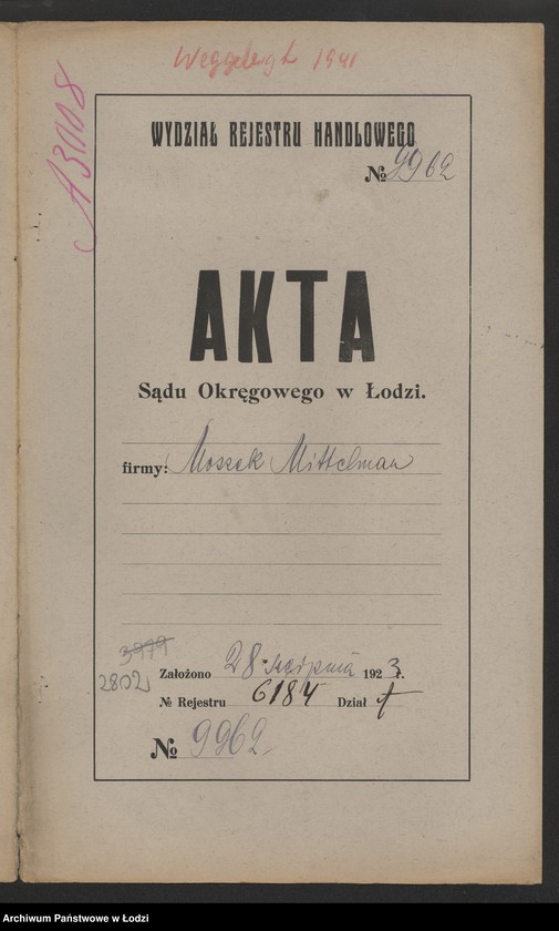 Obraz 2 z jednostki "Moszek Mittelman – sprzedaż manufaktury"