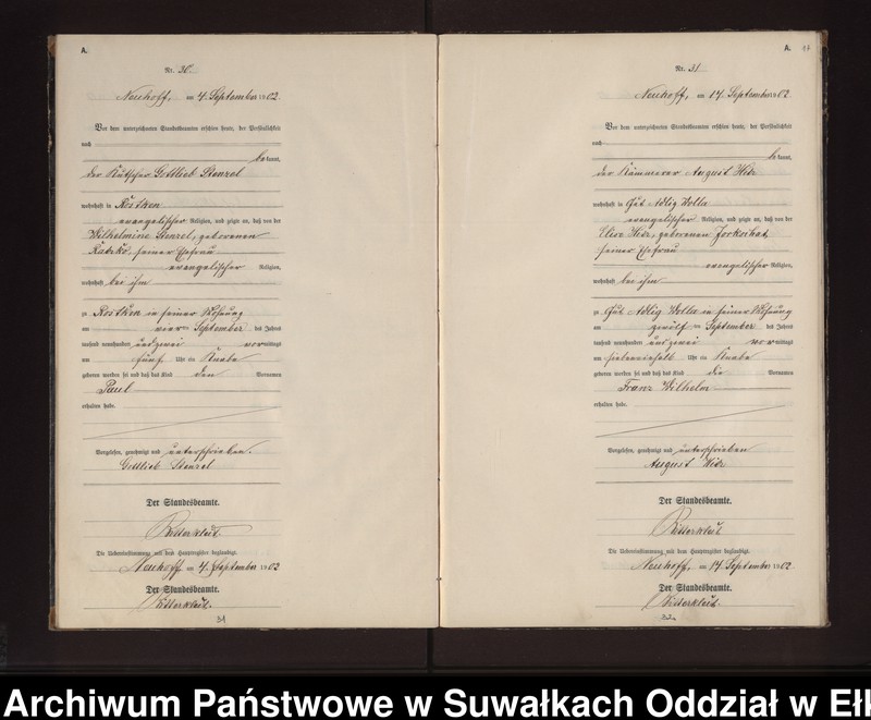 image.from.unit.number "Geburts-Neben-Register des Preussischen Standes-Amtes Neuhoff Kreis Loetzen"