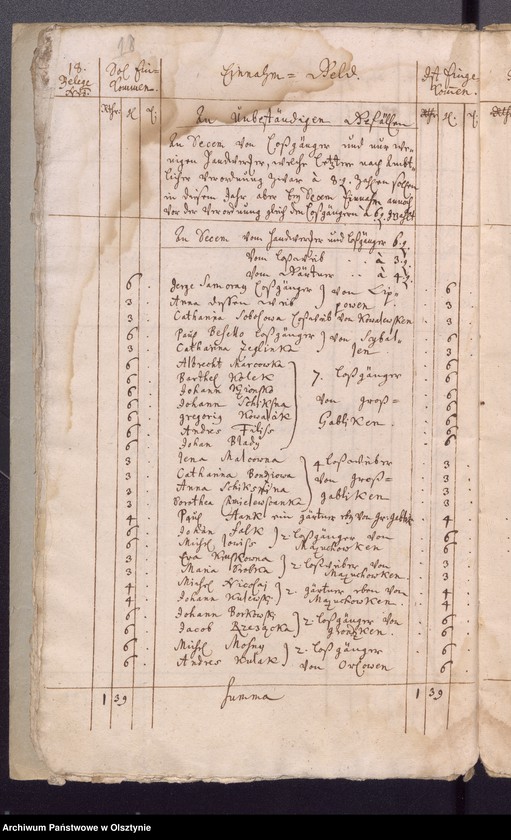image.from.unit.number "Jahr Kirchen Rechnung der Widminschen Kirchen aller Einnahme und Ausgabe wie auch Bau-Rechnung"