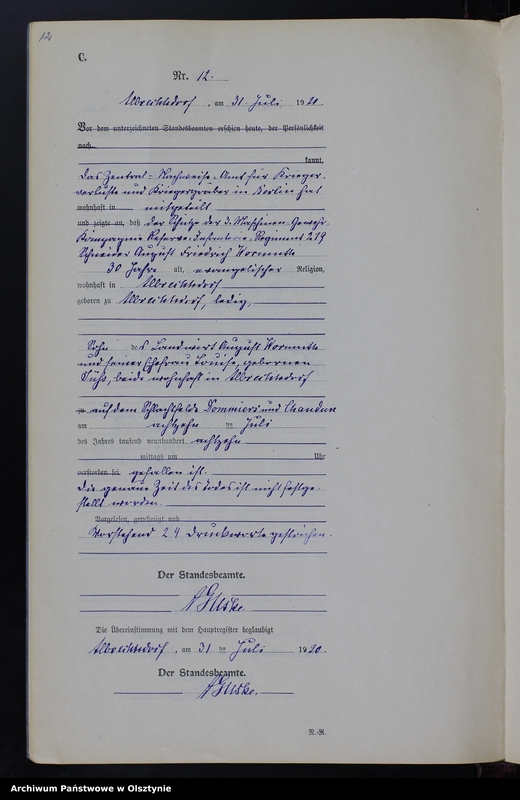 image.from.unit.number "Sterbe-Neben-Register Nr 1 - 20 [ Księga zgonów - wtóropis ]"