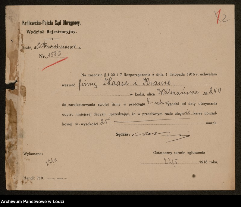 Obraz 4 z jednostki "Christian Adolf Krause- farbiarnia wykańczalnia"