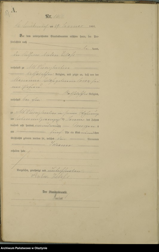 image.from.unit.number "Geburts-Haupt-Register Nr 1 - 135"