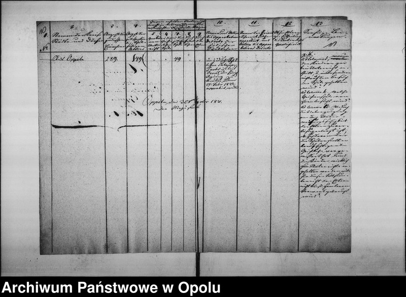 Obraz 12 z jednostki "Acta des Magistrats zu Oppeln betreffend die Einreichung der Nachweisung von dem Schulbesuch der jüdischen Kinder an das Königl[iche] Landraths=Amt. pro 1829"