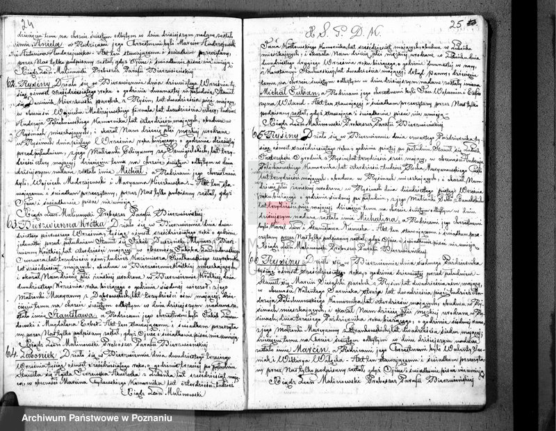 Obraz 14 z jednostki "Akta urodzonych, zaślubionych i zmarłych"