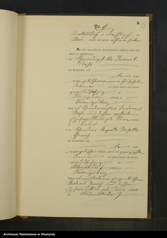 image.from.unit.number "Heiraths-Neben-Register Nr 1 - 19"